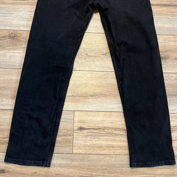 Men's Levis 505 Regular Fit Denim Jeans SZ 34x32 Black Stretch Modern Red Tab - Picture 9 of 13